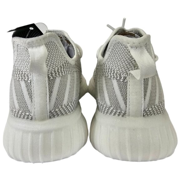 Womens Avia White Mixed Knit Memory Foam Trainer Sneakers Ultra-Lightweight - Picture 5 of 9